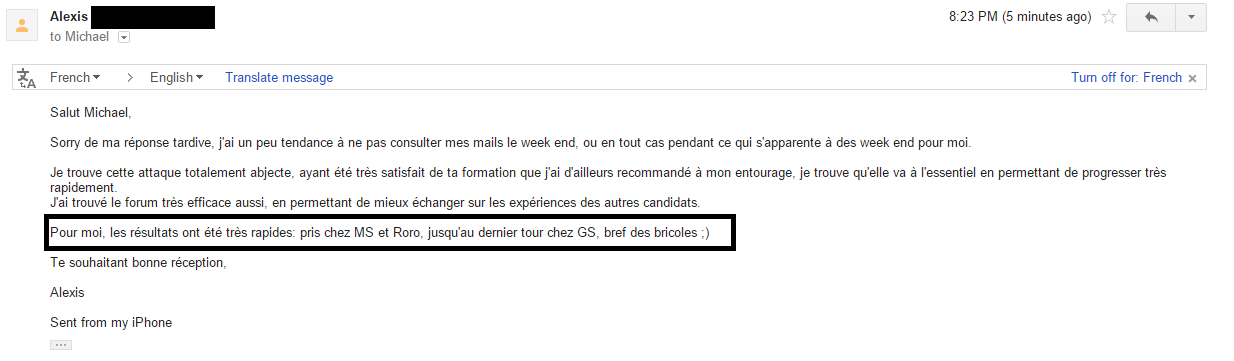 AlumnEye témoignage avis Alexis