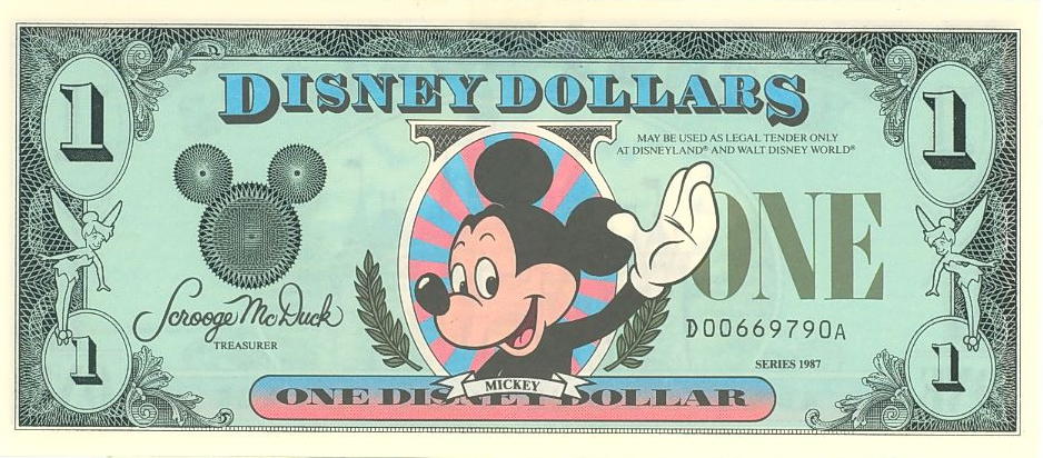 Disney (Dollar)1 Front