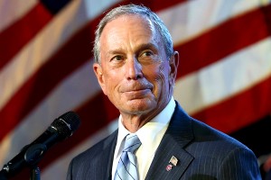 NEW YORK, NY - AUGUST 26: Mayor of New York City Michael Bloomberg speaks on stage during the opening ceremony during Day One of the 2013 US Open at USTA Billie Jean King National Tennis Center on August 26, 2013 in the Flushing neighborhood of the Queens borough of New York City. (Photo by Matthew Stockman/Getty Images)