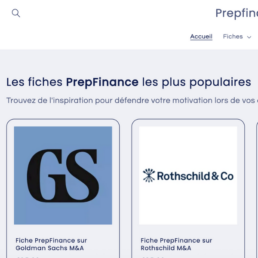 Les fiches PrepFinance
